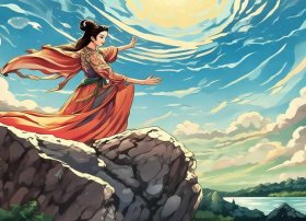 女娲补天儿童故事图画 - 女娲补天的故事图画