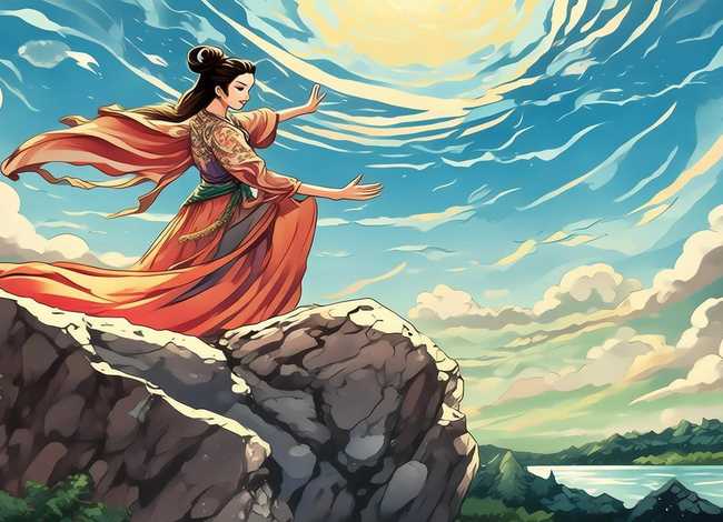 女娲补天儿童故事图画 - 女娲补天的故事图画