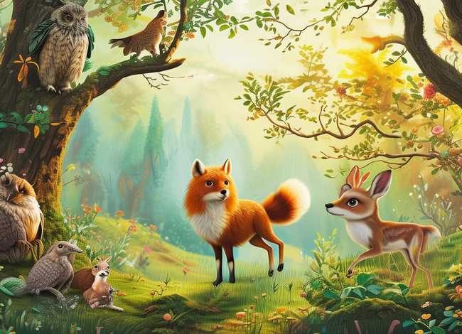 童话故事动物300字；动物童话300字左右