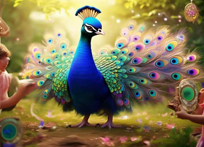 爱美的花孔雀儿童故事，爱美的花孔雀故事音频