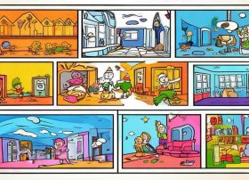 连环画儿童画 - 连环画儿童简笔画