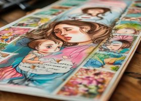 感人的故事手抄报（感人的故事手抄报竖着画）