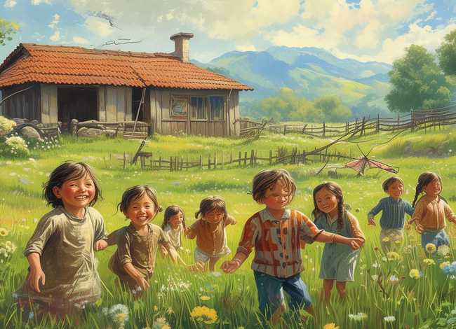 关于农村儿童的故事，关于农村的小故事
