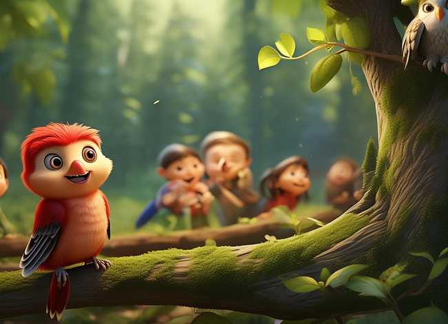 啄木鸟儿童故事、啄木鸟幼儿故事