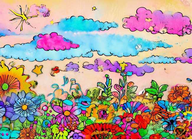 万花筒儿童画图片，万花筒儿童画图片大全