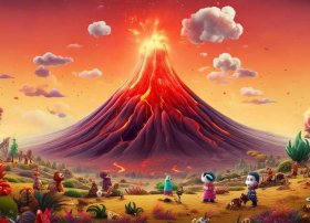 火山爆发视频儿童版 - 儿童版火山爆发动画片