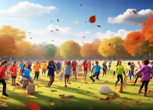 秋天的故事100 - 秋天的故事1000字作文运动会