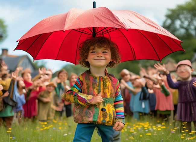 借雨伞儿童故事 - 故事雨伞借给谁