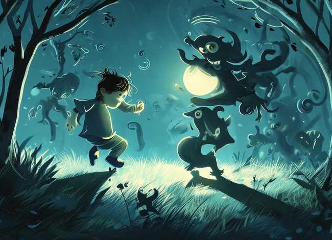 儿童故事影子怪兽 影子怪物故事