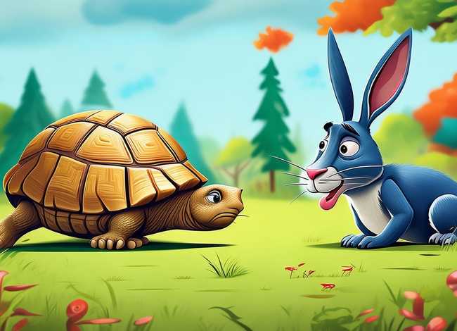 少儿英语故事，少儿英语故事龟兔赛跑