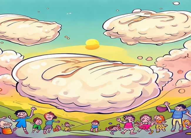 云朵面包绘本故事儿童画 - 云朵面包绘本故事手抄报