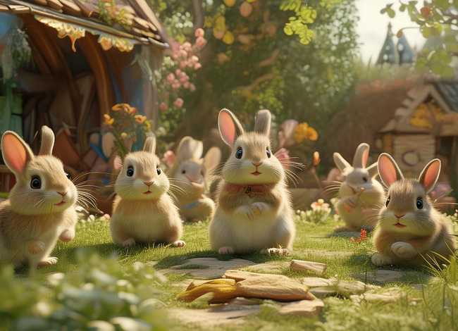 幼儿绘画小兔子乖乖的故事场景（幼儿绘画小兔子乖乖的故事场景怎么画）