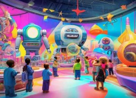 科技馆题材的儿童画（科技馆题材的儿童画图片大全）