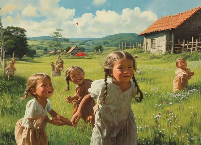 关于农村儿童的故事，关于农村的小故事