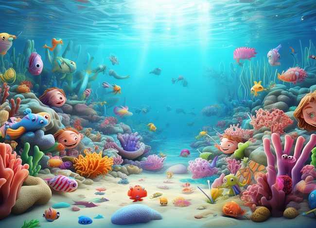 海底儿童画画大全图片、海底儿童画画大全图片可爱