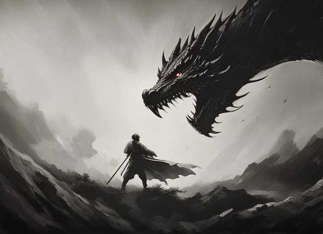 历史故事绘画作品、历史故事绘画作品黑白