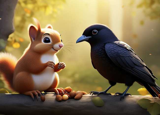儿童故事小松鼠与小乌鸦，小松鼠与小乌鸦这个故事告诉我们什么