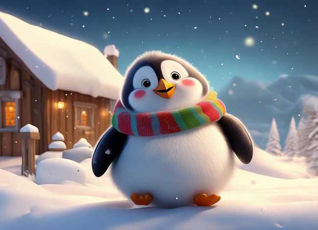 企鹅雪宝的故事 雪地宝宝-企鹅的故事