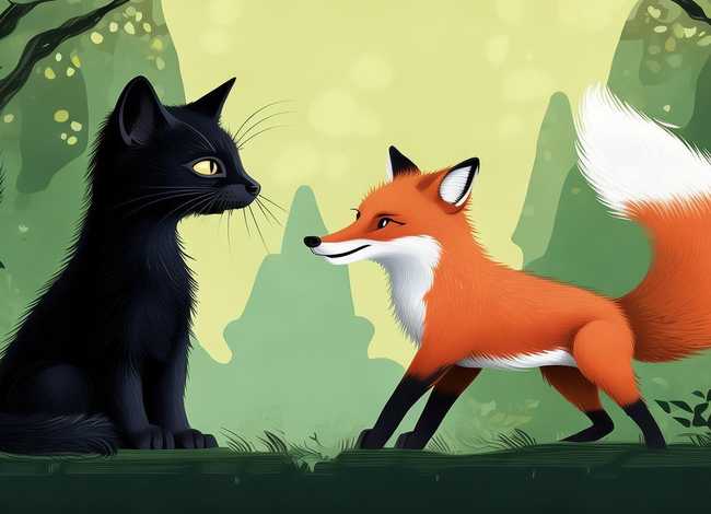 儿童故事猫和狐狸的故事 猫和狐狸的简短故事