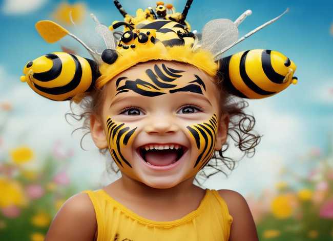 儿童小蜜蜂 儿童小蜜蜂妆容图片