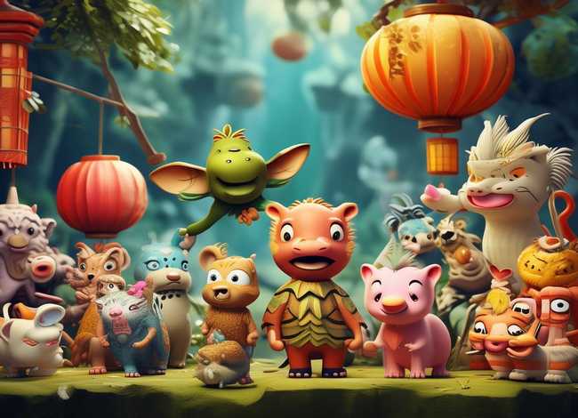 十二生肖的故事儿童故事视频 - 十二生肖的故事视频动画版