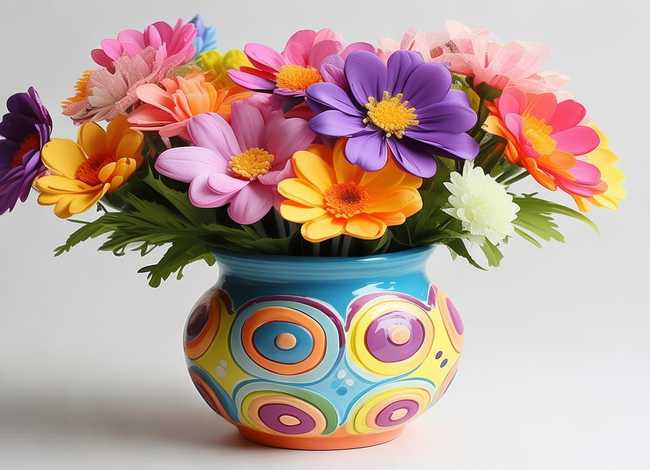 儿童手工花瓶里插的花怎么做，儿童手工花瓶里插的花怎么做的