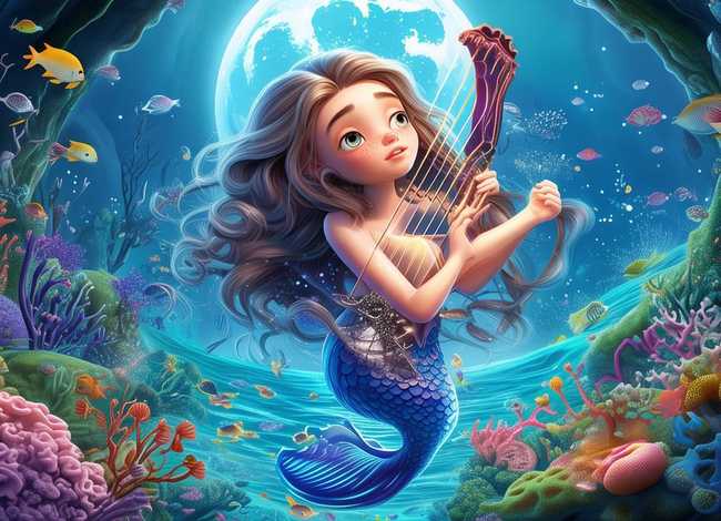 小鱼人儿童故事，小人鱼故事新编