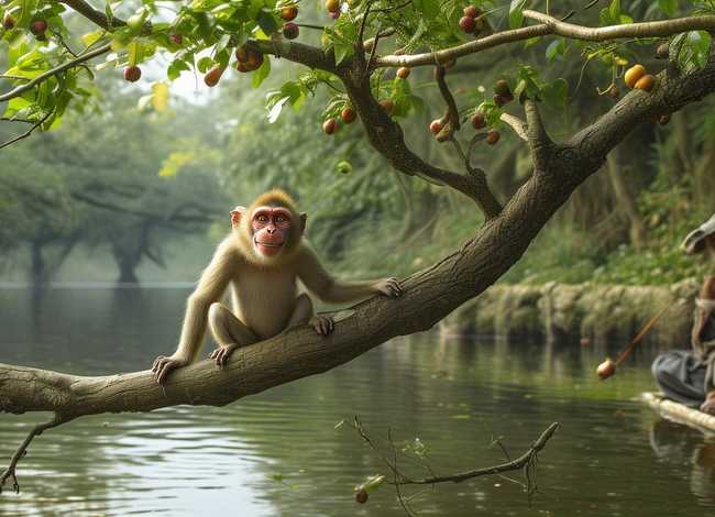 小故事猴子，小故事猴子和渔夫