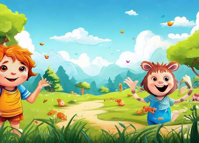 儿童漫画的二分之一与少儿故事；儿童漫画故事大全简单一点