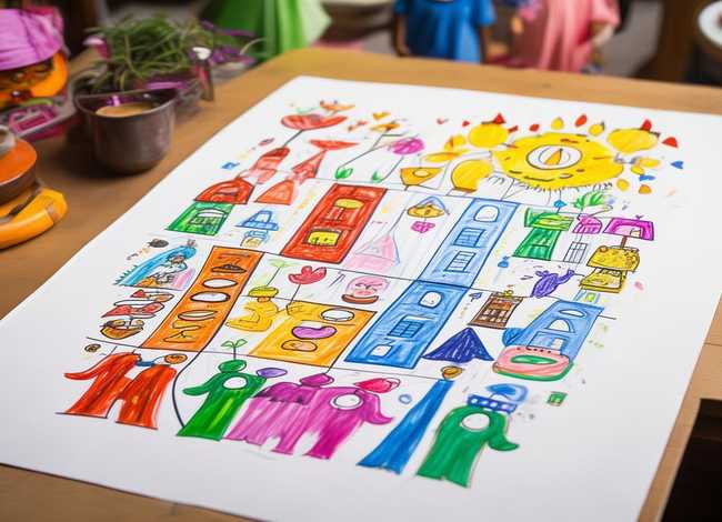 家风家训儿童绘画 家风家训儿童画简笔画绘画