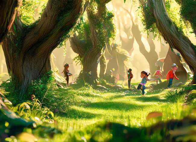 森林re儿童剧，儿童剧森林背景图