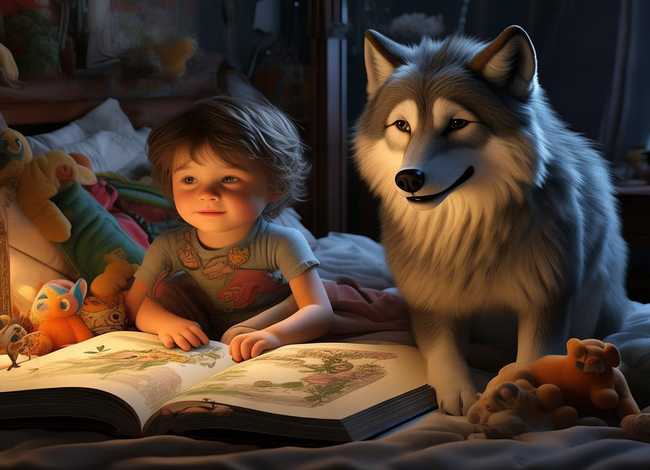 睡前故事儿童狼外婆；睡前故事狼外婆的故事