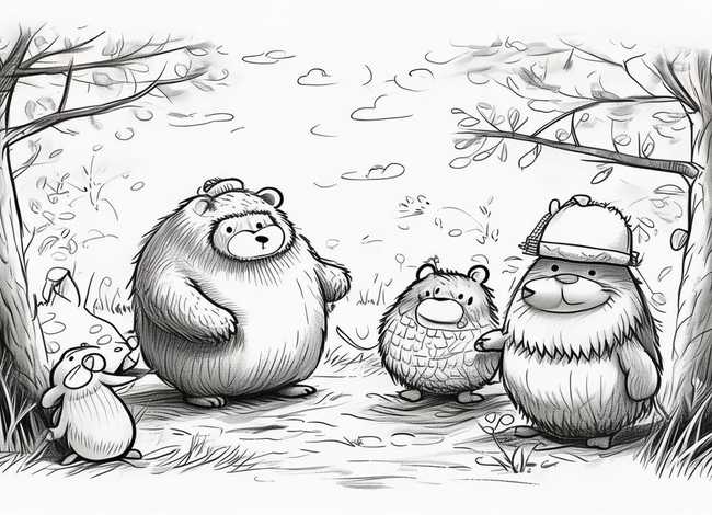 动物故事画画（动物故事画简笔画大全）