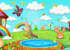 儿童插画背景图，儿童插画背景图片