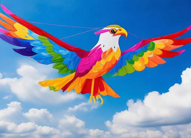 儿童风筝简笔画；儿童风筝简笔画老鹰