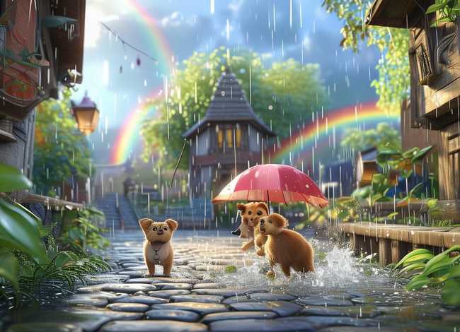 雨后故事的动图 - 雨后故事的动图表情包