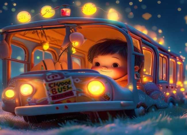 校车故事儿童睡前 - 校车的故事睡前故事