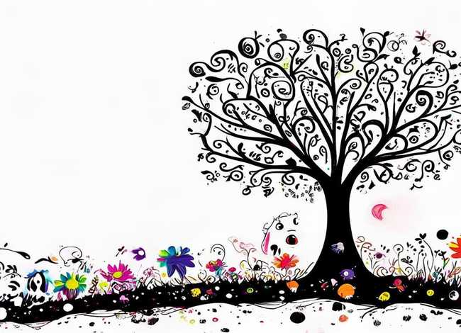 儿童画黑白画、儿童画黑白画图片