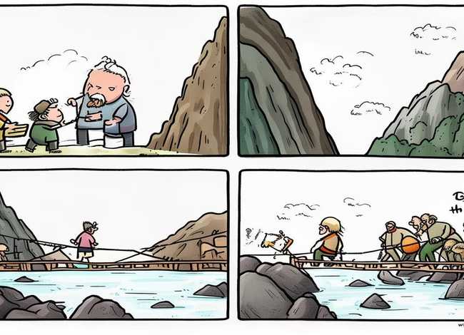 四字成语故事简笔画、四字成语故事简笔画大全四格