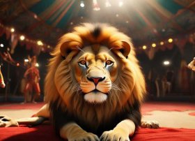 马戏团里的大狮子故事 - 马戏团里的大狮子故事简介