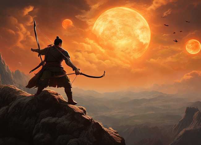 后羿射日儿童故事短篇，后羿射日的故事短篇