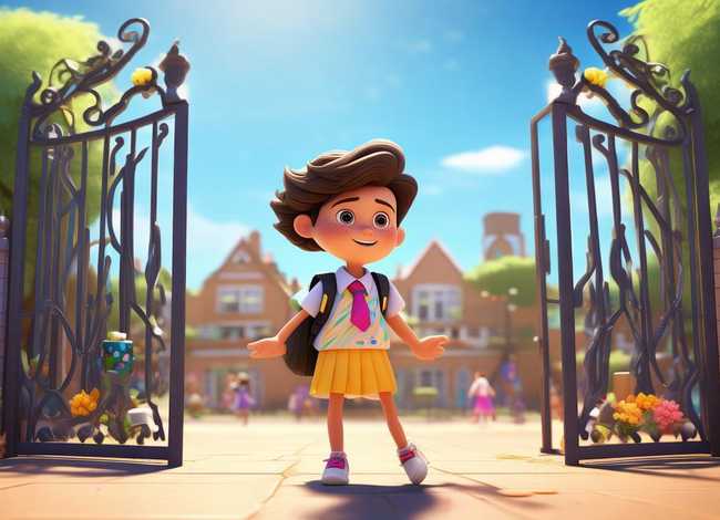 小朋友上学校的故事；小朋友上学校的故事视频