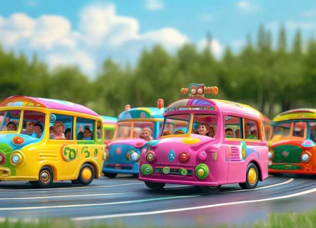 儿童公交车赛车 - 儿童公交车赛车图片大全