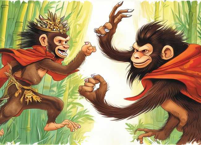 真假美猴王儿童故事绘本，少儿故事真假美猴王