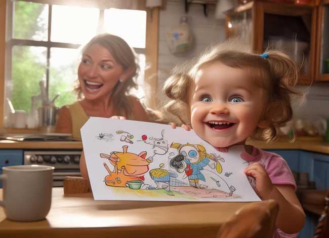 小孩画妈妈趣事 - 小孩画妈妈趣事怎么画