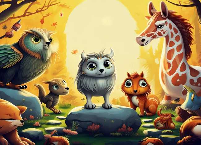 动物的故事绘画 - 动物的故事绘画作品