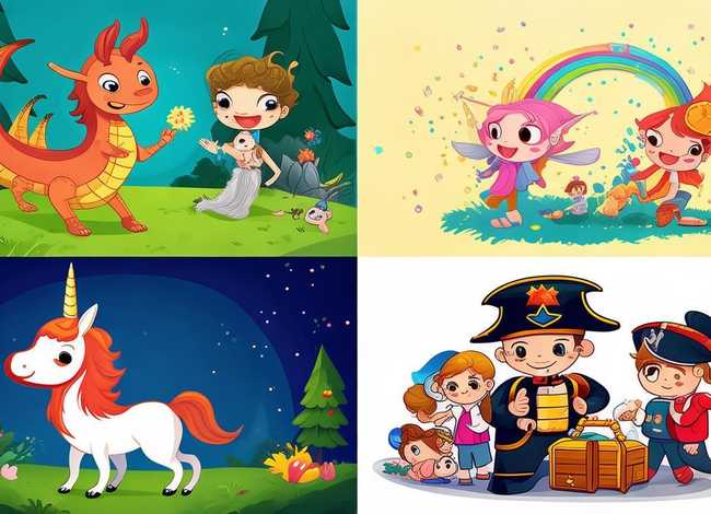 儿童故事图片大全简单漂亮 儿童故事画图片4幅简单
