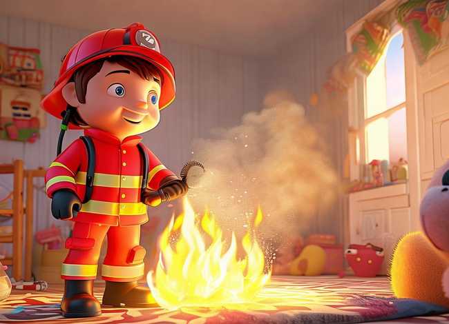 儿童故事消防员救火的故事；消防员救火的幼儿故事