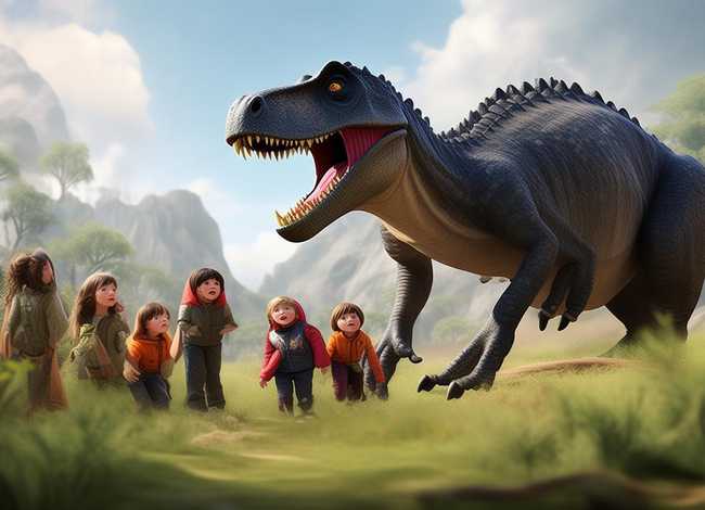 恐龙凶巴巴儿童故事（恐龙凶巴巴故事文字）