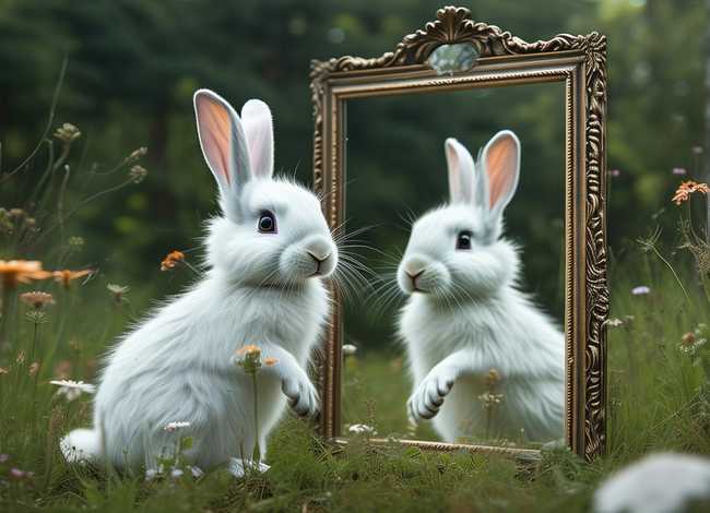 小兔照镜子的儿童故事（小白兔照镜子的故事告诉我们什么道理）